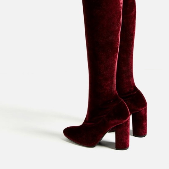 Fall 2025 colour trend 

Zara women over the knee boot : maroon/ burgundy - Picture 6 of 8